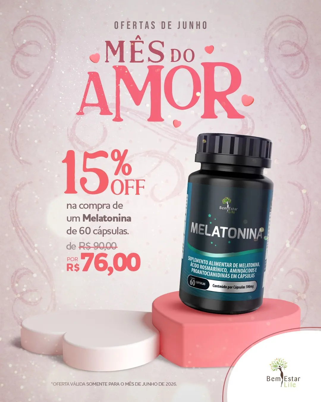 MÊS DO AMOR: 15% de desconto no FENO GREGO FÉROS