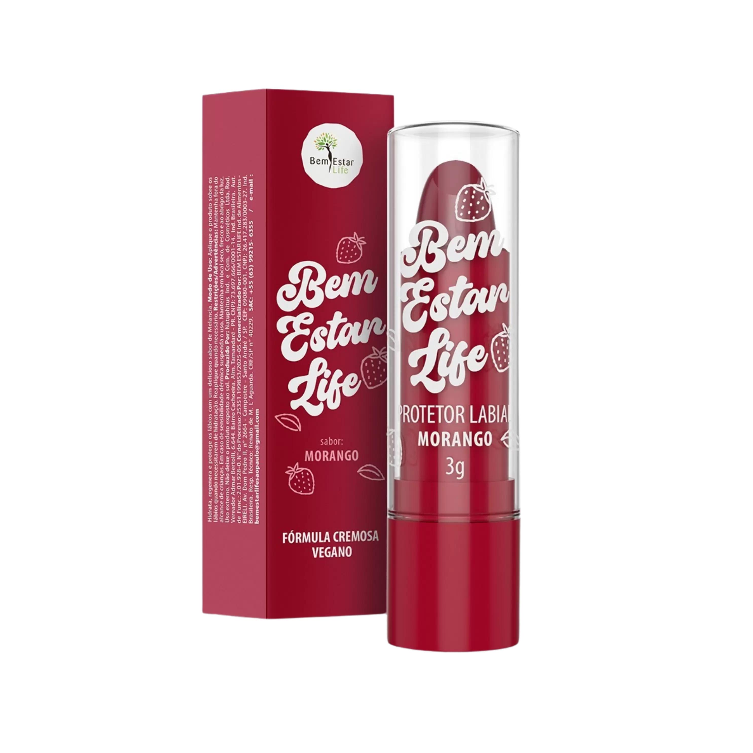PROTETOR LABIAL MORANGO
