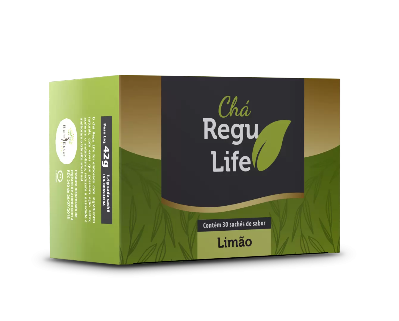 CHA REGU LIFE 30 SACHET  SABOR LIMÃO