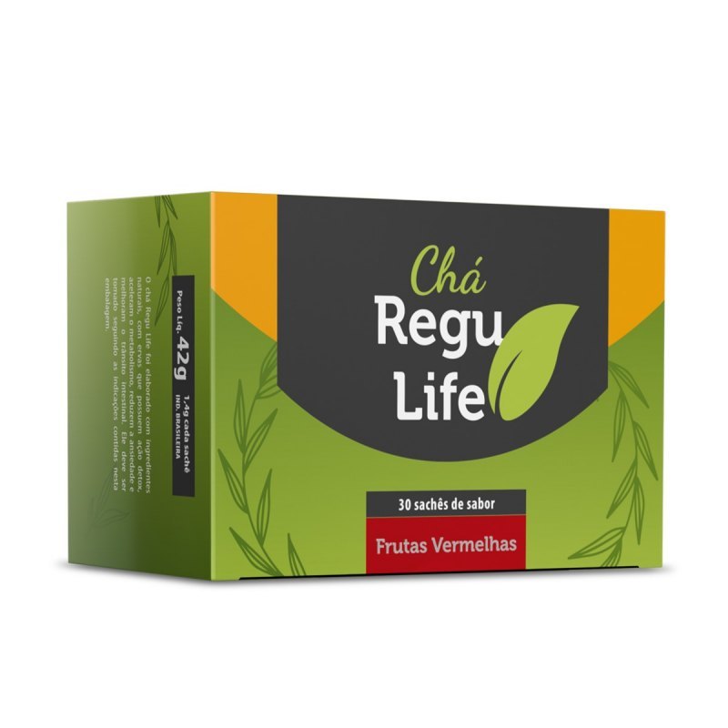 CHA REGU LIFE 30 SACHET -SABOR FRUTAS VERMELHAS