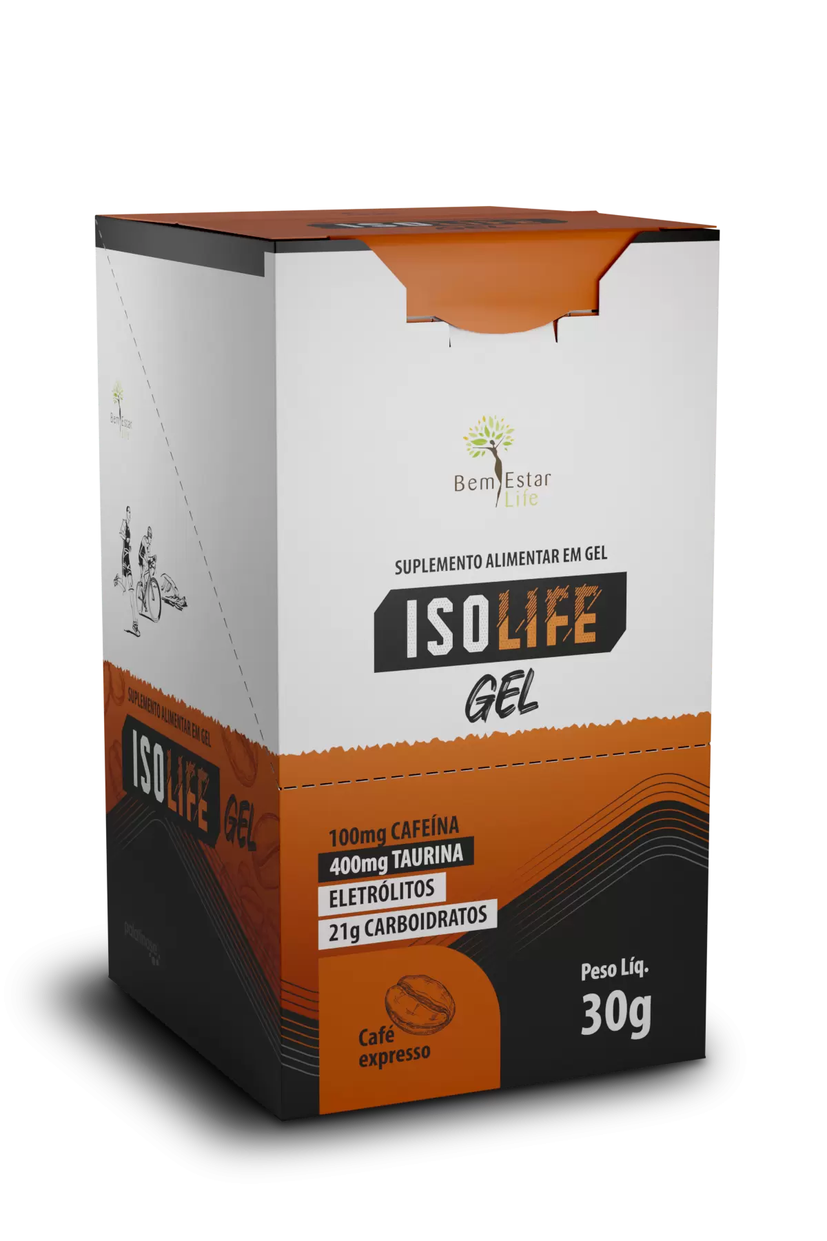 ISOLIFE GEL SABOR CAFÉ EXPRESSO - COM CAFEÍNA