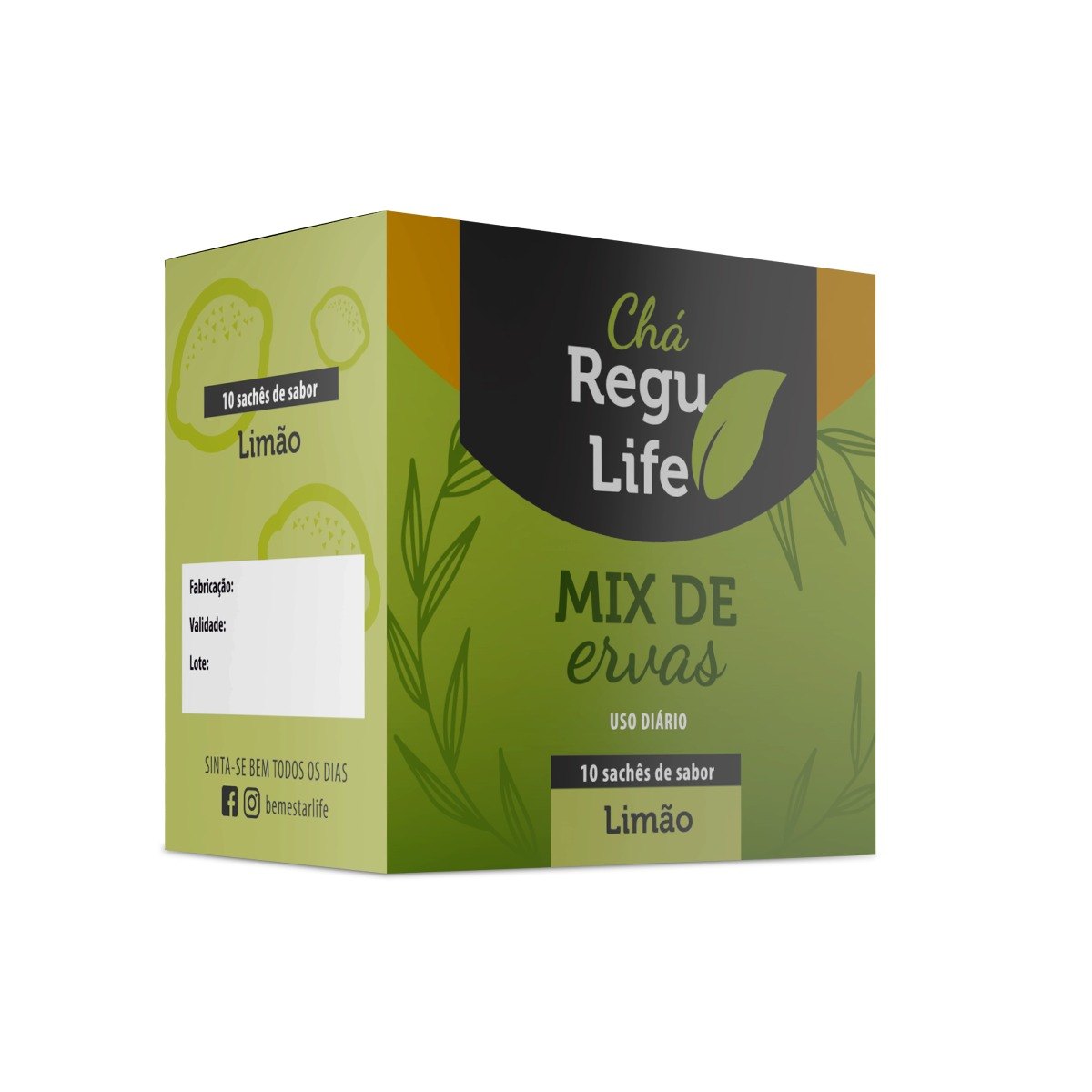 CHA REGU LIFE - 10 SACHET SABOR LIMÃO