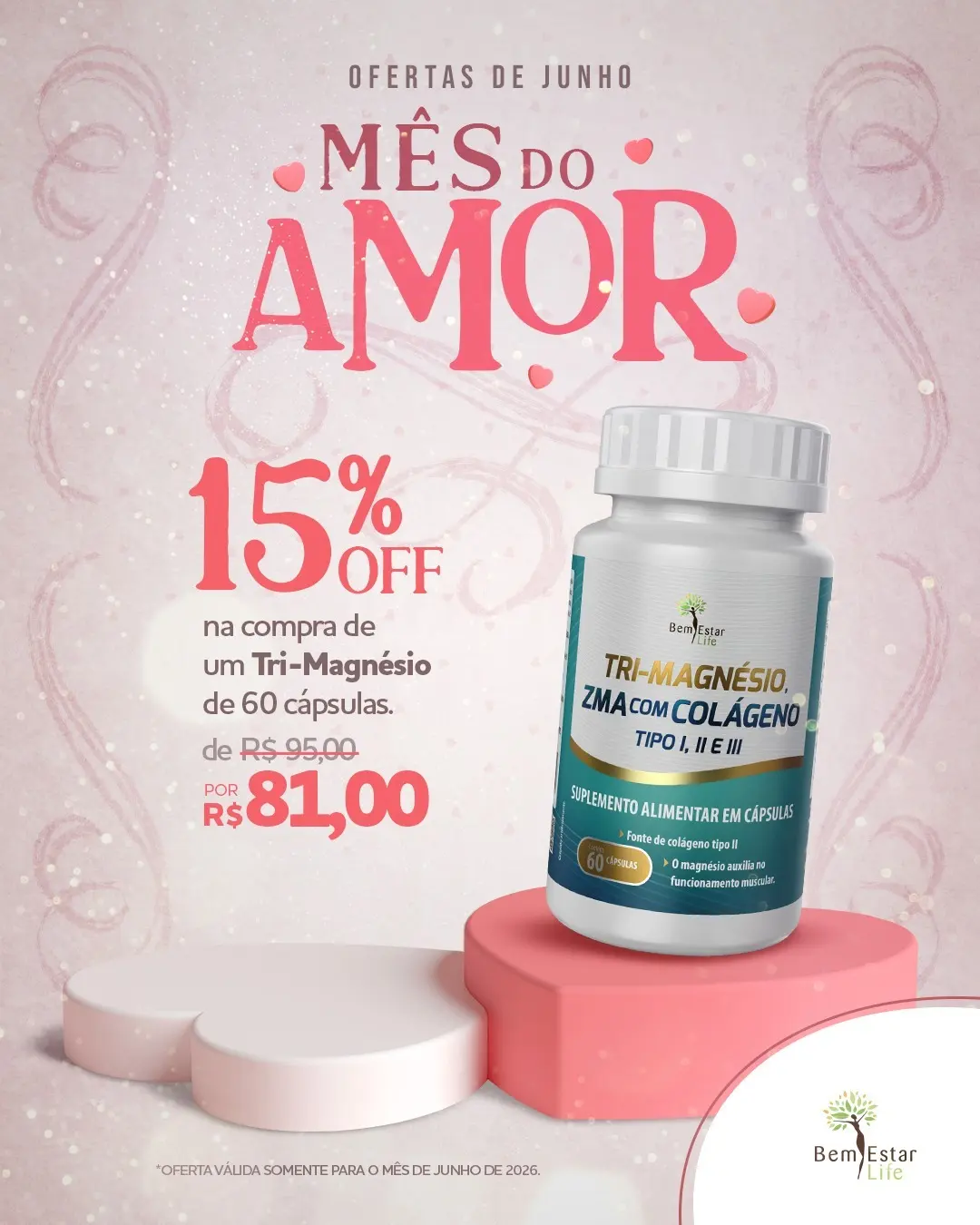 MÊS DO AMOR: 15% de desconto no GREGO FEMME